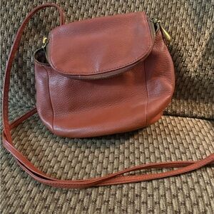 HOBO Elegant Brown Leather Crossbody Bag